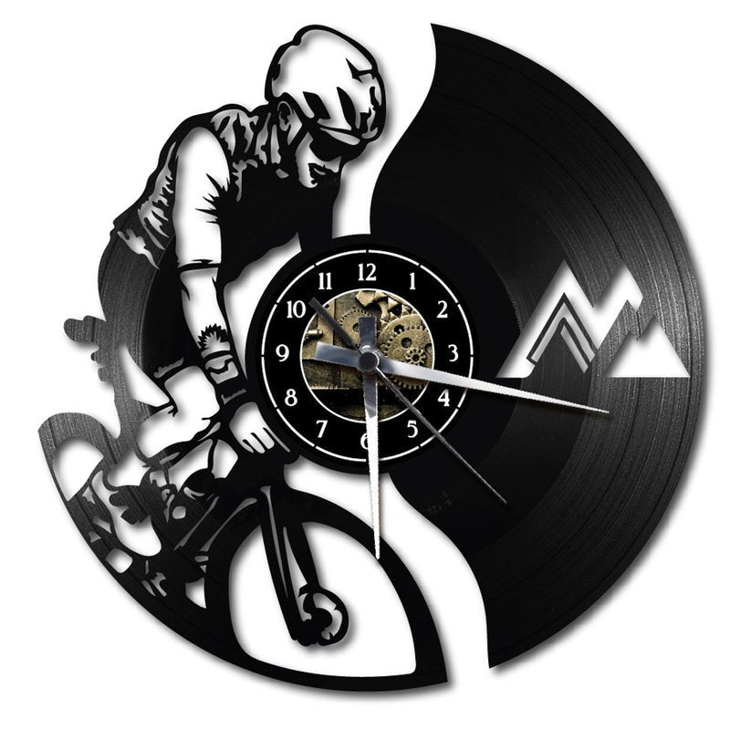 Orologio da parete in vinile ciclismo