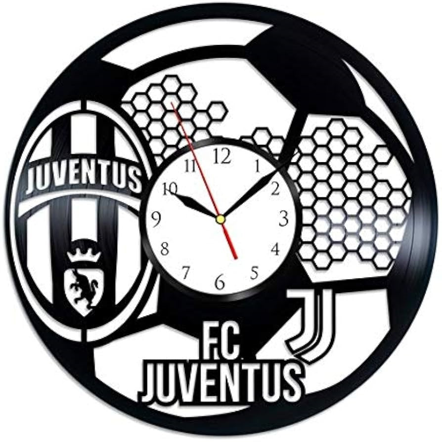Orologio da parete in vinile Juventus