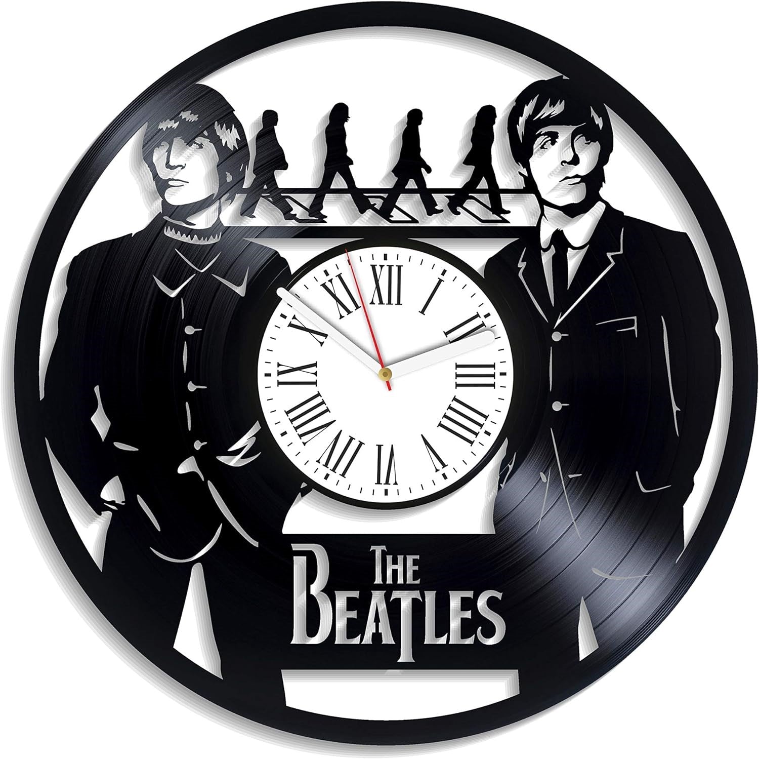 Orologio da parete in vinile The Beatles
