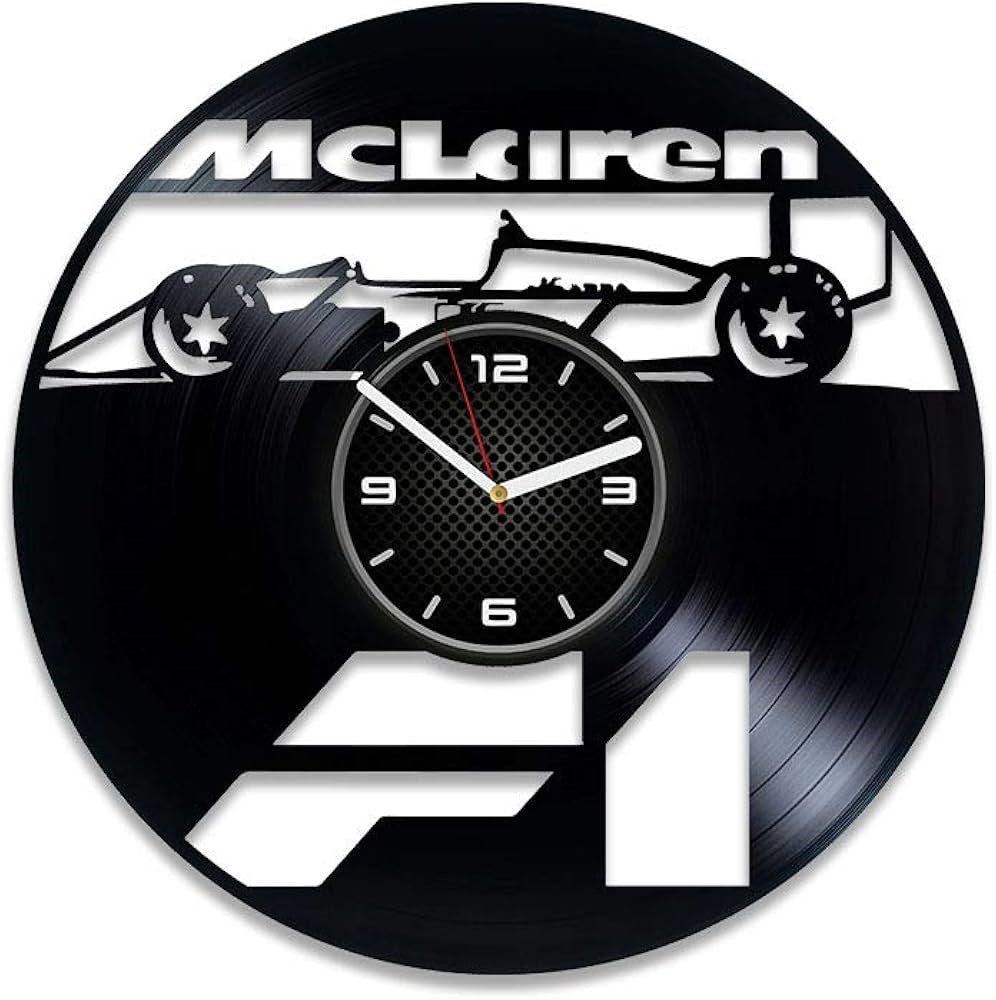 Orologio da parete in vinile MC Laren Formula 1