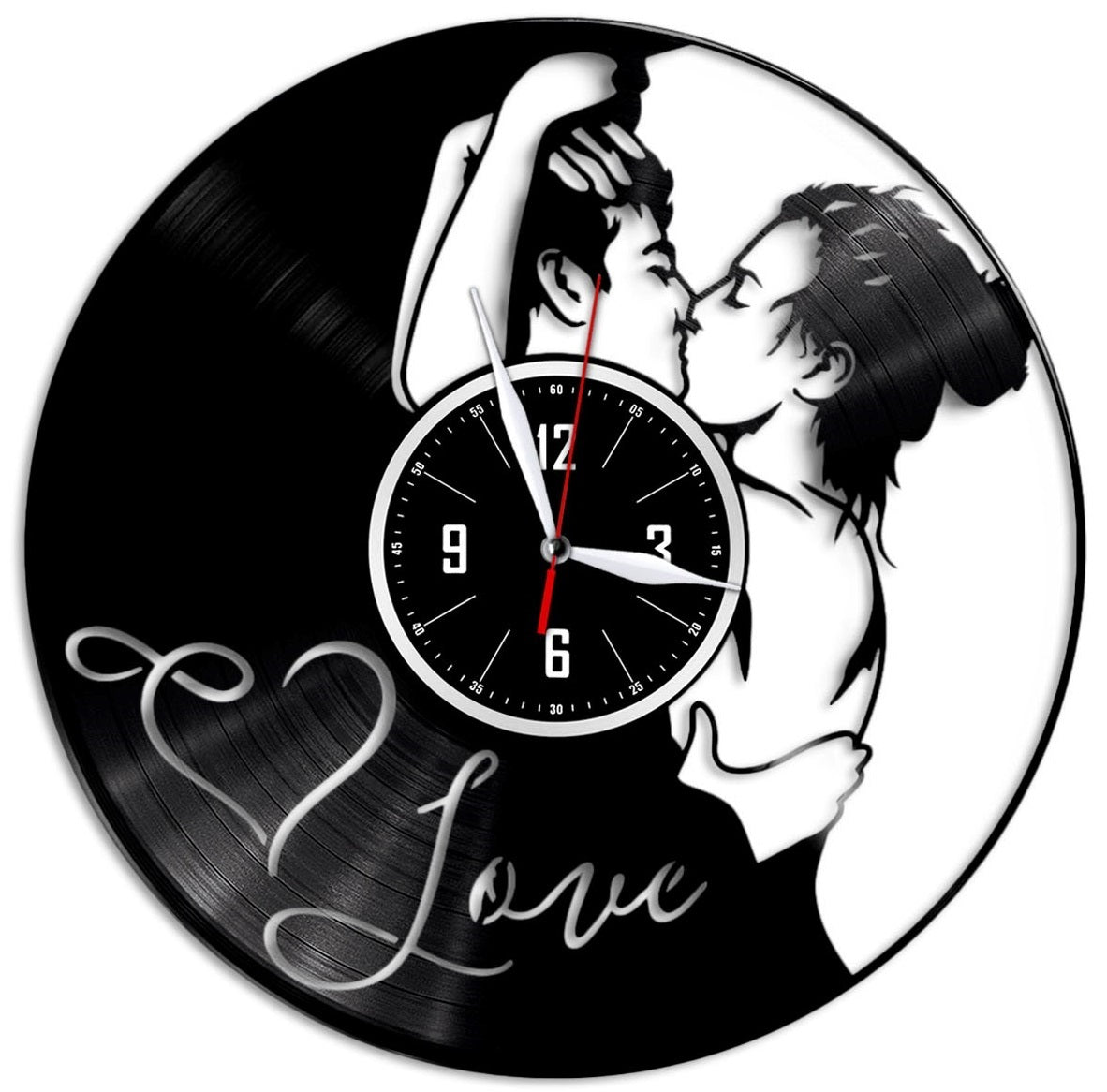 Orologio da parete in vinile My Love