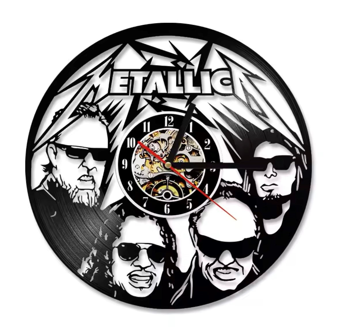 Orologio da parete in vinile Metallica Band