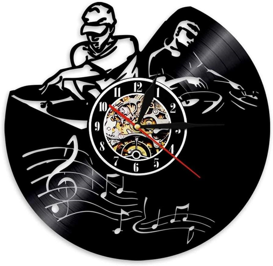 Orologio da parete in vinile Disc Jokey