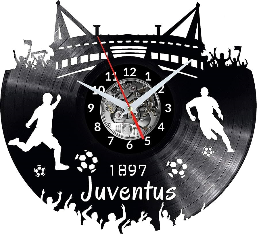 Orologio da parete in vinile Juventus Calcio