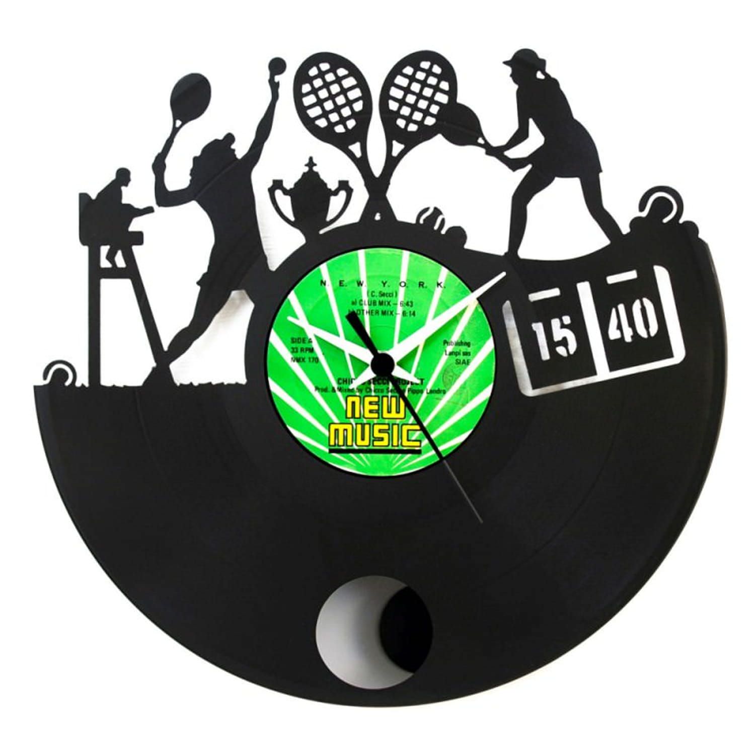 Orologio da parete in vinile Tennis