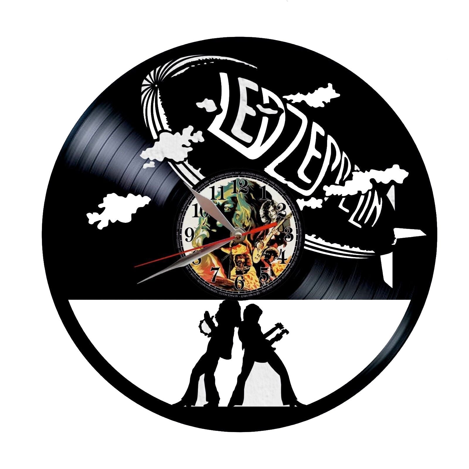 Orologio da parete in vinile Led Zeppelin